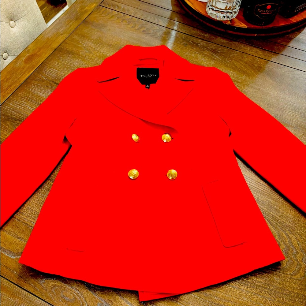 Talbots Double Breasted Pea Coat - image 1